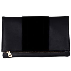 NWOT Summer & Rose Faux Leather Foldover Clutch
